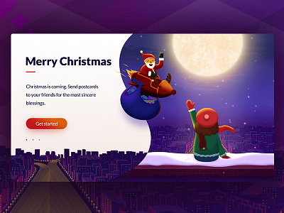 Merry Christmas christmas design illustration merry santa ui