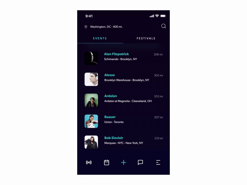 Increase Radius Concept ae after effects app increase ios micro animation radius