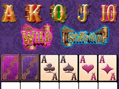 Perchta Game Elements buttons casino design gambling game icon illustration logo photoshop slot steampunk ui