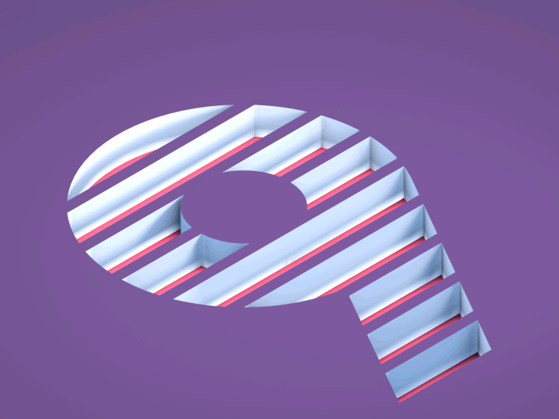 Number 9 (Nueve) 36days 9 36daysoftype c4d gif loop nine number 9 render