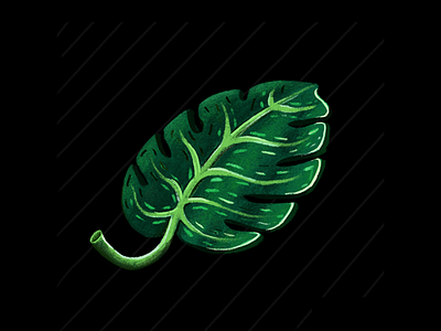 Floating Palm Leaf floating illustration illustrator leaves palm leaf palm leaves palm tree procreate