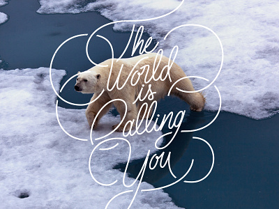 The World is calling you handmadefont handmadeletter lettering letters