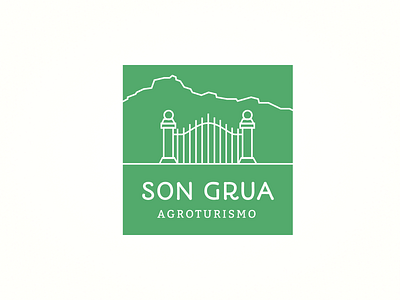 Son Grua - Logo green agrotourism branding logo logotype nature typography