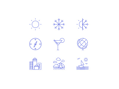 Icon Set icon set icons illustration travel travel icons vector