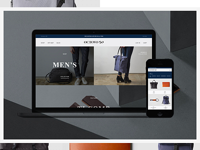 Octovo Cover branding e commerce soft goods ui ux
