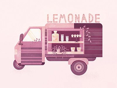 Lemonade adobeillustrator bar car illustratio lemonade muffin summer