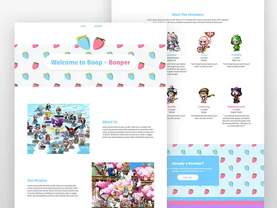 Boop+Booper boop booper maplestory strawberry