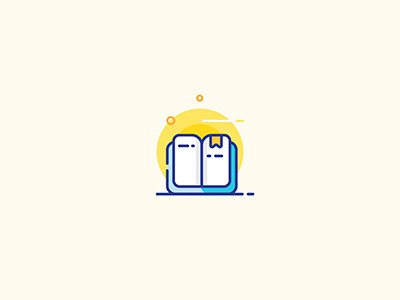 Open Book creative design flat design graphic design read ui