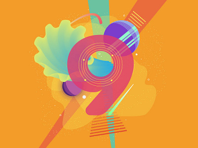 9 — 9 Need-to-Knows About the Cosmos! 36daysoftype 36daysoftype c bright colorful cosmos design illustration lettering planets space type