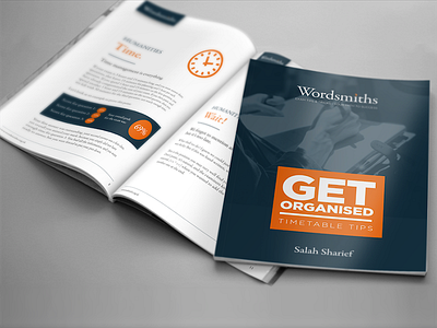 Booklet Design blue book brochure grid icon layout orange page