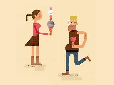 Gelati Time gelati icecream illustration