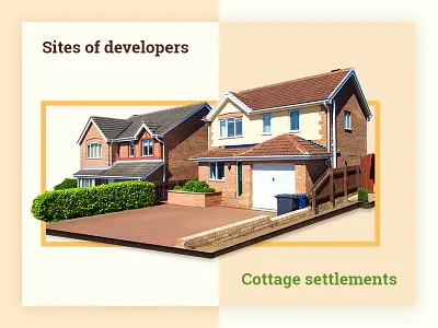 Sites of developers cottage settlements cottage settlements