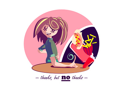 Thanks, but no thanks. affinity designer character design digital illustration vector