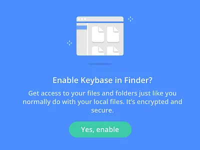 Enable Keybase in Finder? enable finder keybase