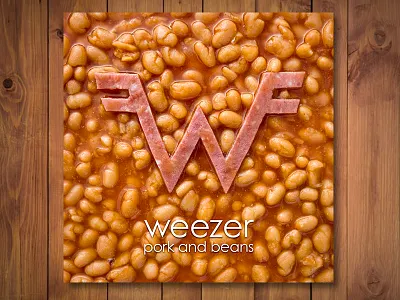 Weezer Pork And Beans album cover art direction design for music graphic design