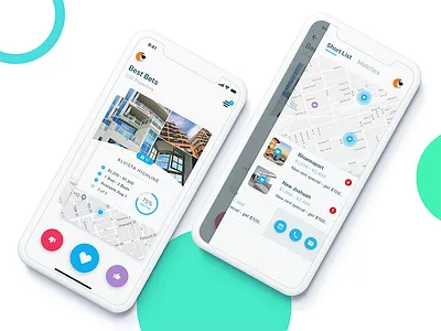 Mobile Card UI card ui ios map ui menu minimal mobile modern navigation ui ux