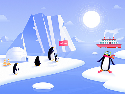 Welcome to the South Pole bright lovely pole south