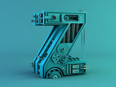 Z 3d c4d practice typeface