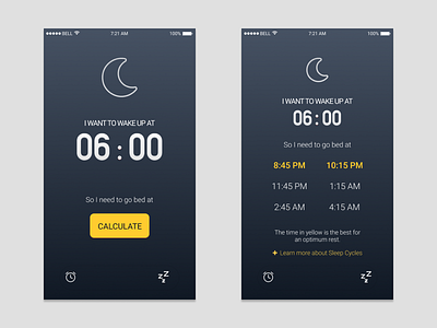 Sleep Calculator : Daily Ui 004 calculator dailyui dailyui4 sleep ui