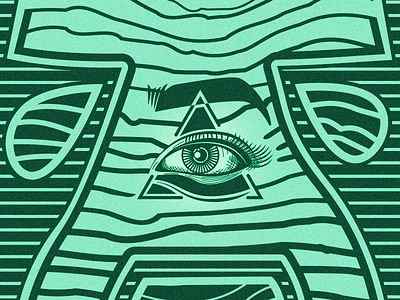 Here I Sit eye lines vector