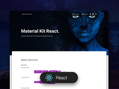 Material Kit React Free bootstrap 4 components free kit material design react ui ux