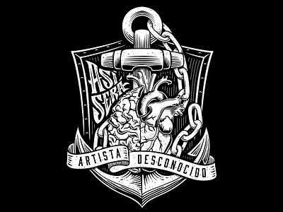 Artista Desconocido - Así será artista desconocido band hand drawn illustration melodic hardcore punk rock t shirt tee vector wacom