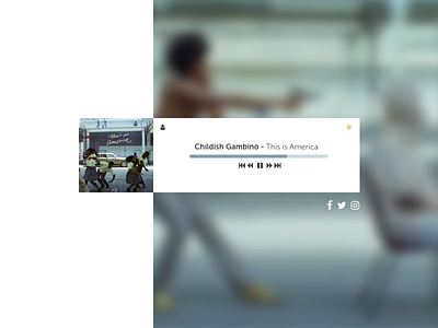 Childish Gambino - This Is America america childish dailyui design gambino jrdickie minimal music ui uidesign ux uxdesign