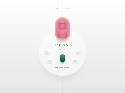 #088 Avatar art artist avatar dailyui design profile round social ui ux