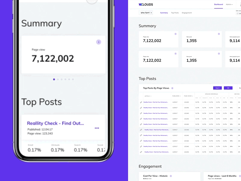 Concept of statistic view for test task adaptive analytics chart clean dashboard data minimal mobile product statistic table ui dashboard