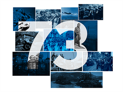 73rd Anniversary anniversary design poster