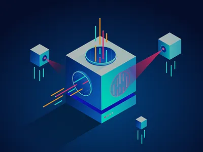 Isometric-Data big data data isometric