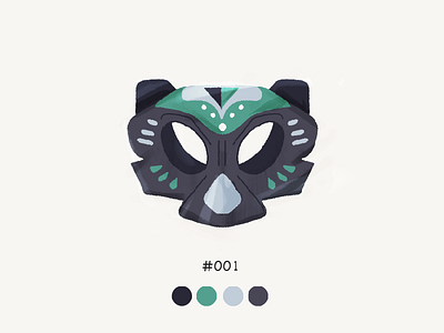 Masked one. color design illustration mask