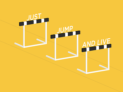 Jump And Live hurdle life motivation