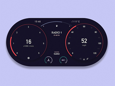 Daily UI Challenge - Car Interface app design car interface daily ui daily ui challenge graphic design ui ux web design