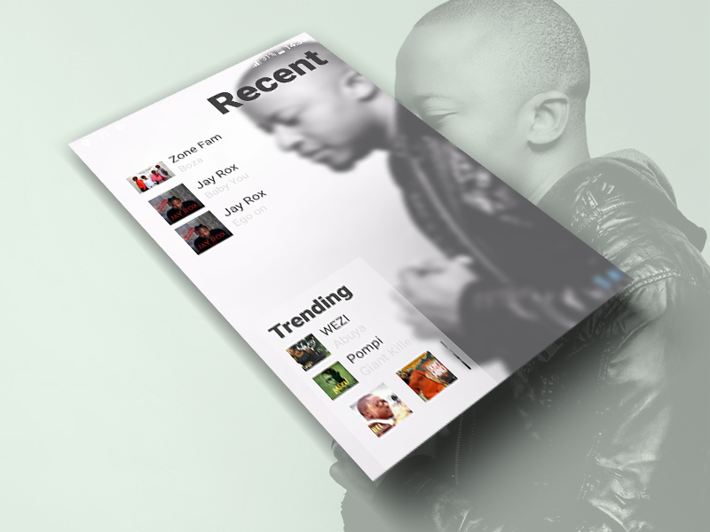 Example of Music app