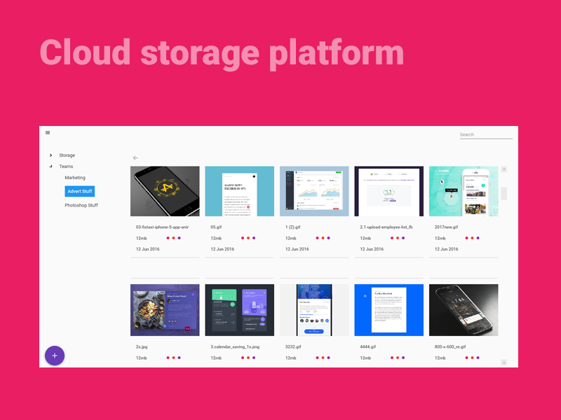 Example of Cloud storage platform