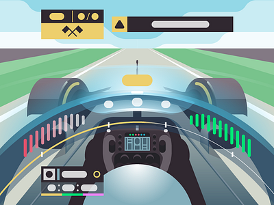 🏎💨 color f1 formula 1 illustration mercedes onboard race vector
