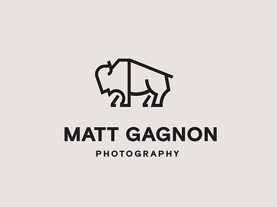 Bison Logo bison branding buffalo icon logo photography