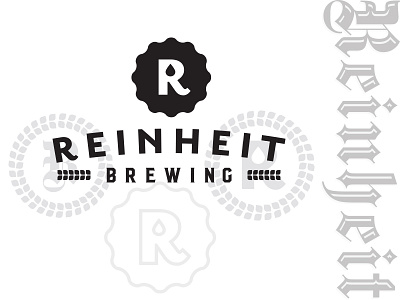 Reinheit Brewing Logo badge beer branding design logo purity type