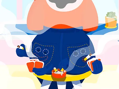 Sitting Is As Bad As Smoking 2d character color creative digital doodle editorial fun graphic design illustration illustrator vector