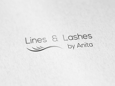 Logo Design for Lines and Lashes Beauty by Anita anita beauty brand cosmetic design graphic lashes lines logo salon