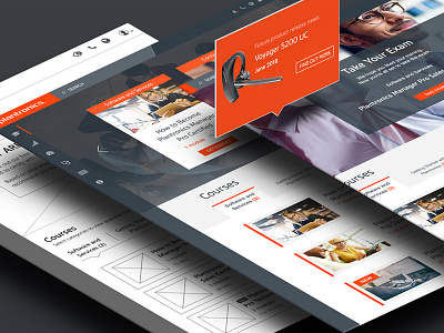 Plantronics LMS Re-brand courses learning management lms re brand theme ui ux visual design wireframe