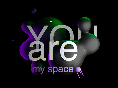 You Are My Space 💜✨ 3d 3dillustration design digital graphic illustration illustrations space