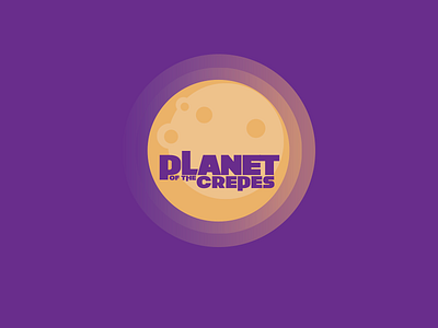 44/50 Food Truck challenge crepes dailylogo design food truck logo planet