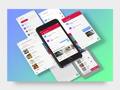 foodie app screens app chat concepts design exploring food ideas mobile ui ux