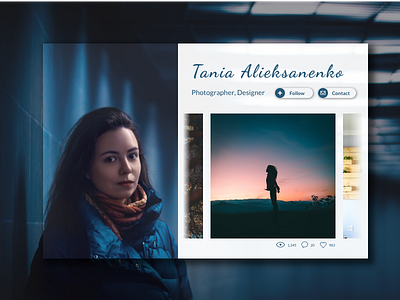 Daily UI #006 User Profile dailyui006 userprofile