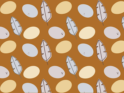 winter eggs farm feathers illustration pattern
