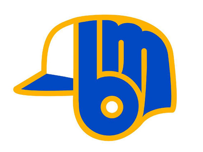 Milwaukee Brewers Alternate Logo 1970s 1980s 70s 80s baseball helmet logo milwaukee brewers mlb retro sports vintage