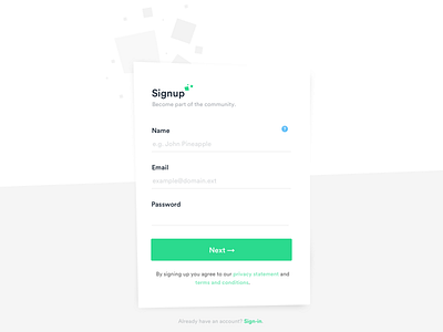 Daily UI: #001 - Signup 001 daily ui signup