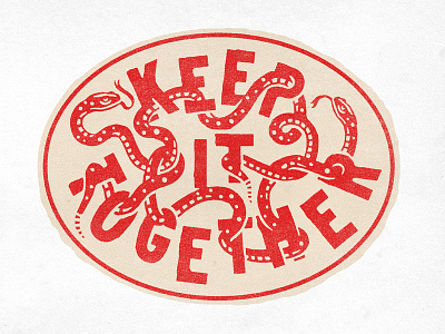 Keep it Together illustration label snake type